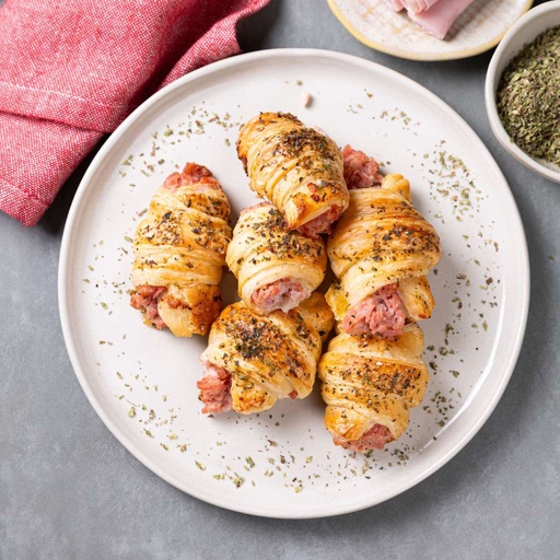 Mini Croissant de Presunto e Mussarela